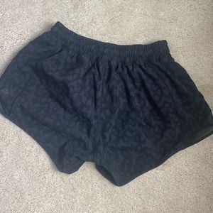 Lululemon Black pattern athletic shorts